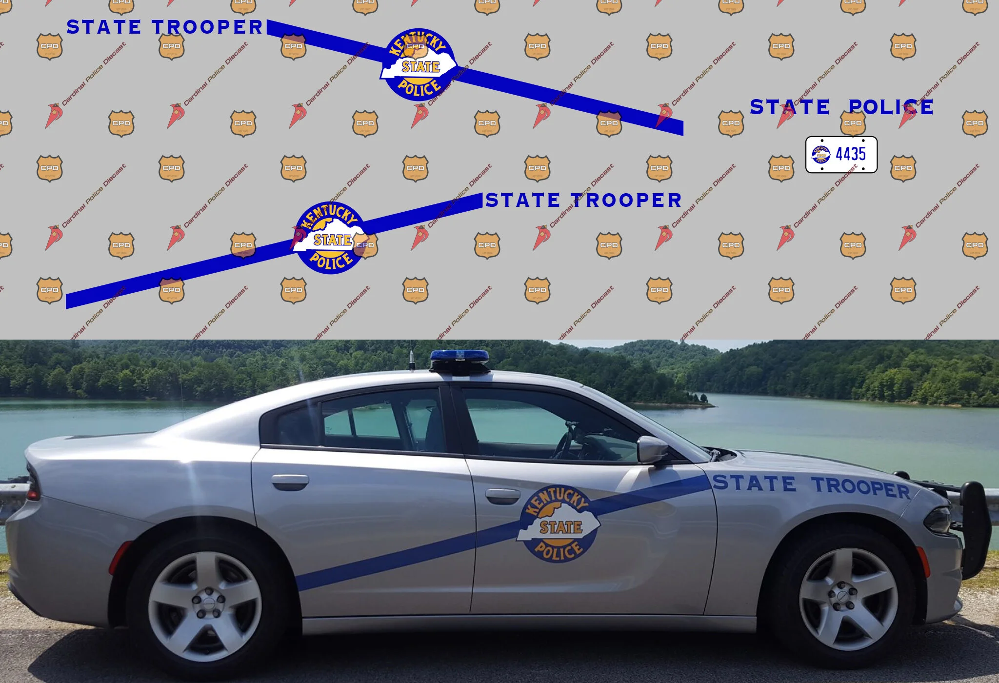 Kentucky State Police — Cardinal Police Diecast